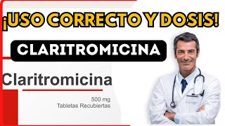 💊 CLARITROMICINA DOSIS 🤷‍♂️para que SIRVE y COMO tomar Efectos Secundarios [upl. by Cos]