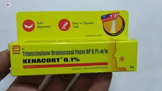 Kenacort 01 Oral Cream  Triamcinolone 01  Cream  Kenacort 01 Cream Uses Benefits Review [upl. by Flory]