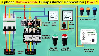 3 phase Submersible pump starter connection  Part 1 [upl. by Ultan]