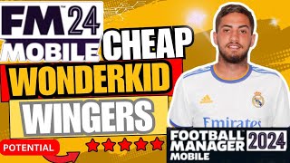 FM 24 Mobile  Top 10 Best Cheap Wonderkids  Winter Update  Winger Edition [upl. by Cassidy778]