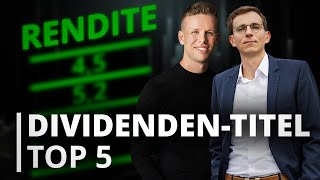 DividendenEinkommen Top 5 der besten Aktien für dein Portfolio [upl. by Chernow]