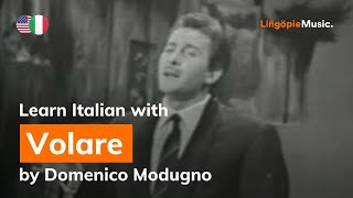 Domenico Modugno  Volare Lyrics  Testo English amp Italian [upl. by Gad]