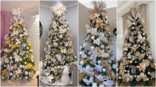 TENDENCIA NAVIDAD 20232024 🎄DECORACIÓN NAVIDEÑA ❄️ ÁRBOLES NAVIDEÑOS ELEGANTES 🎄 [upl. by Ellerret147]