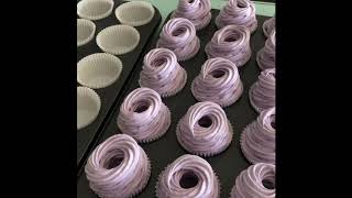 How to make Ube Brazo de Mercedes Cupcakes [upl. by Adnohsal]