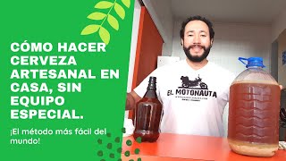 Cómo hacer cerveza artesanal sin equipo especial En 5 minutos Método fácil para hacerla en casa [upl. by Sidras]