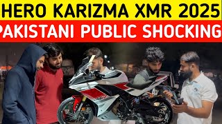 2025 l NEW HERO KARIZMA XMR 250 I NEW HERO BIKE 2025 I PAKISTANI PUBLIC REACTION [upl. by Reinhart586]