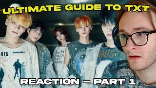 FINALLY REACTING TO THE TXT GUIDE  The Ultimate Guide to TXT Part 1 [upl. by Alpert825]