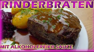 Omas Rinderbraten 🥩 Jungbullenbraten selber machen im Römertopf rezept [upl. by Eerbua]