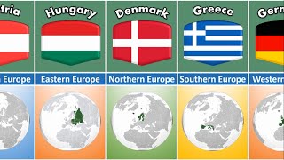 List of Subregions in European Countries l Europe Regions 2024 [upl. by Asiuqram]