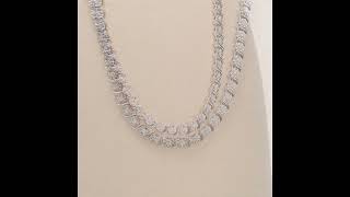 Round Moissanite Tennis Necklace [upl. by Gaw477]