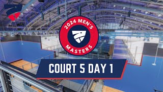 Court 5  Mens Masters Squash Championships 2024  Day 1 [upl. by Miru]