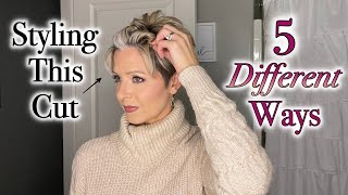 Pixie Hair Tutorial  5 Quick Change Styling Ideas [upl. by Hance]