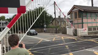 Downham Market Station Level Crossing Norfolk Saturday 13072019 [upl. by Markus]