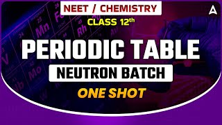 PERIODIC TABLE IN ONE SHOT  NEUTRON PRIME BATCH NEET 2024  DEMO CLASS  CHEMISTRY BY SANKALP [upl. by Carleton25]