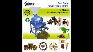 Cow dung powdering machine  fine powder for making Ecofriendly Byproducts [upl. by Marola19]