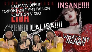 LISA LALISA TV Debut  The Tonight Show Starring Jimmy Fallon Reaction Video  Pinkpunk TV [upl. by Efar440]