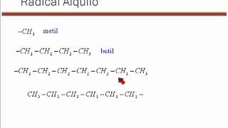 Hidrocarburos  Radical Alquilo [upl. by Nnylyar372]