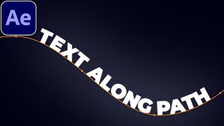 Text Along Path Tutorial in After Effects  Text On Path [upl. by Eedyaj645]