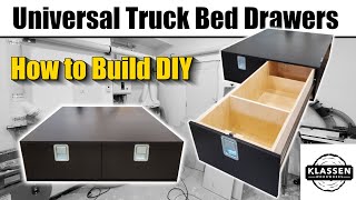 How To Build  DIY  Universal Truck Bed Drawers [upl. by Ahsyak]