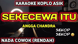 SEKECEWA ITU  KARAOKE NADA COWOK VERSI KOPLO SEKOP SEKOP MANTAP PALING ENAK [upl. by Dareg]