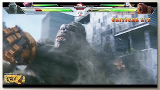 Godzilla amp Kong vs Scar King amp Shimu with Healthbars  GxK 2 TNE Trailer  Concept Game UI 6 [upl. by Welker]