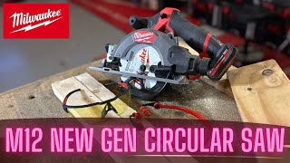 Milwaukee NEW Gen M12 Circular Saw  M12 FCS442 [upl. by Terej]