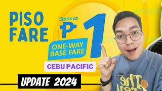 PISO FARE  CEBU PACIFIC AIRLINES  2024 UPDATES  Marlowe Vicoy [upl. by Beryl]