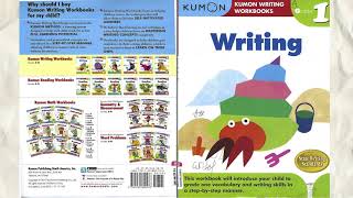 KUMON 1st grade WRITING workbooks  Kumon Writing Curriculum Review [upl. by Einnep]