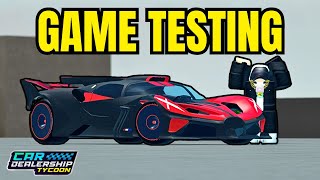 🔥Trading in Car Dealership Tycoon Public Testing [upl. by Syman925]