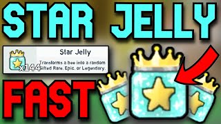 ALL Ways To Get STAR JELLY Fast 🐝Bee Swarm Simulator [upl. by Saiasi]