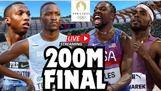 200M FINAL LIVE Paris 2024 Olympics Watch Party [upl. by Esidnac472]