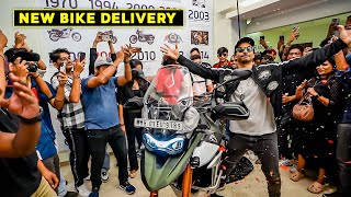 Taking My New Superbike Triumph Tiger 900 Rally Pro Home 😍  Mumbai Meetup vlog [upl. by Ahtilat]