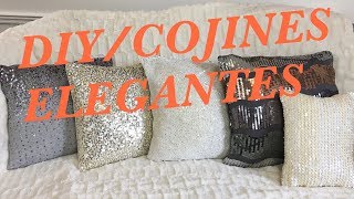 DIY  COJINES ELEGANTES RECICLADOS  FACIL Y ECONOMICO [upl. by Teews500]