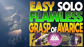 HOW ANYONE CAN EASILY SOLO FLAWLESS GRASP OF AVARICE DUNGEON w PRISMATIC WARLOCK  DESTINY 2 [upl. by Annayat]