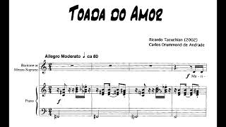 Ricardo Tacuchian  Toada do amor Duo MezzoPiano voz e piano [upl. by Aremus]