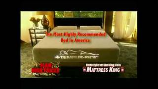 Chris Andersen Mattress King commercial  quotNobody beats the King nobodyquot [upl. by Kerge20]