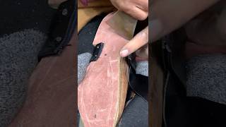 Leather shoes manufacturing satisfying leather leatherclothes leatherclothing handmade yt [upl. by Glover]