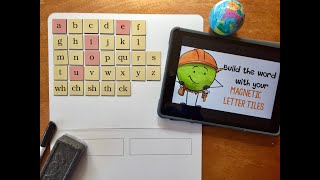 FUN Phonics Magnetic Letter Tile Practice with CVC Words [upl. by Laefar]