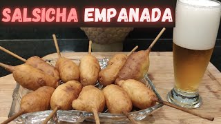 SALSICHA EMPANADA EM 5 MINUTOS  RECEITA ECONÔMICA [upl. by Wilkinson]