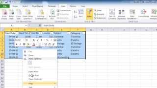 Outlook Import a schedule from Excel into Outlook Calendar [upl. by Sum]