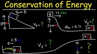 Conservation of Energy Physics Problems [upl. by Diahann]