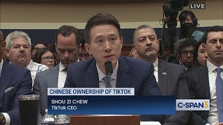 TikTok CEO Shou Zi Chew testifies before Congress [upl. by Claman]