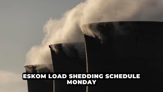 Eskom load shedding schedule – MONDAY  NEWS IN A MINUTE [upl. by Treat]