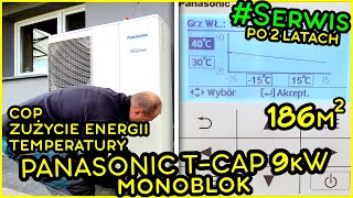 Pompa Ciepła PANASONIC T CAP 9kW MONOBLOK  Serwis  COP  Zużycie energii [upl. by Ylirama961]