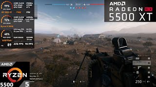 RX 5500 XT  Ryzen 5 5500  Battlefield V [upl. by Esir]