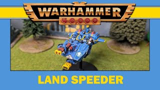 Metal Space Marine Land Speeder Restoration Warhammer 40k [upl. by Yentruok]