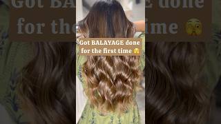 BALAYAGE technique  REVIEW  Balayage vs Highlights  hairmakeover shorts brownbalayage zudio [upl. by Enrol]