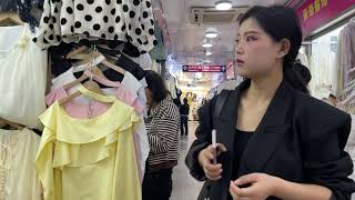 Clothing wholesale market in Guangzhou china 20243 SHAHE [upl. by Etteniotnna]