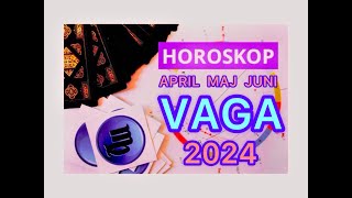 VAGA Horoskop za April Maj Juni 2024 LIBRA April May June 2024 horoskop horoscope forecast [upl. by Aerdied]