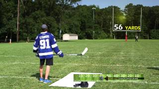 Steven Stamkos  BAUER SUPREME TOTALONE MX3 Stick MX3 Field Goal Challenge [upl. by Lahcym]